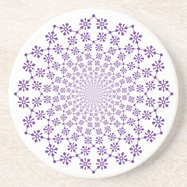 Floral Vortex Untersetzer (Vorne)
