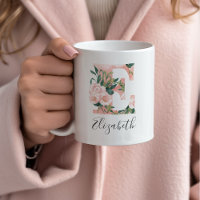 Floral Wasserfarbe Erste Tasse - E