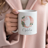 Floral Wasserfarbe Erste Tasse - O