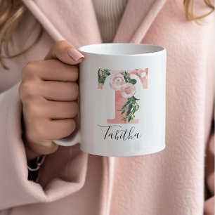 Floral Wasserfarbe Erste Tasse - T