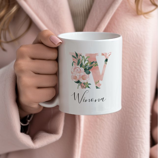Floral Wasserfarbe Erste Tasse - W (Von Creator hochgeladen)