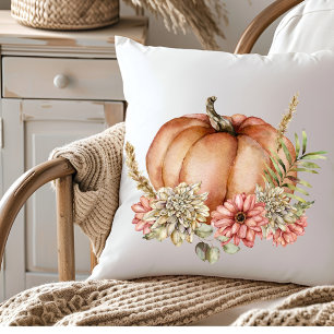 Floral Wasserfarbe Herbst Pumpen Kissen