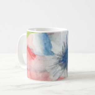 Floral Wasserfarbener Kaffee Kaffeetasse
