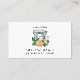 Floral Watercolor Backtools Bäckerei Bäckerei Visitenkarte