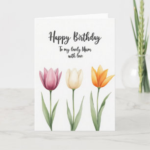 Floral Watercolor Bloom Karte