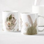 Floral Watercolor Boho Custom Monogram Name Kaffeetasse<br><div class="desc">Eine personalisierte Kaffee-Tasse mit einem böhmischen Buchstaben "F" Monogramm,  mit dekorativen Orchideen und Palmblattbildern. Einfach mit Ihrem Namen anpassen oder ein einzigartiges Geschenk für Ihre Lieben schaffen.</div>
