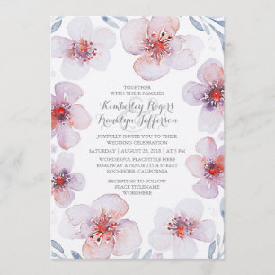 Floral Watercolor - Botanischer Garten Moderne Hoc Einladung