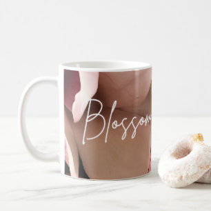 Floral Watercolor Botanisches Kissen Kaffeetasse