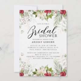 Floral Watercolor Bridal Shower Einladung