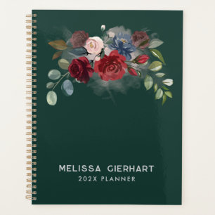 Floral Watercolor Elegant 2025 Personalisiert Planer