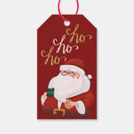 Floral Watercolor Frohe Weihnachtsfeiertage - Tags Geschenkanhänger