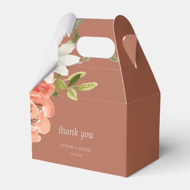 Floral Watercolor Geschenkschachtel (Vorderseite)