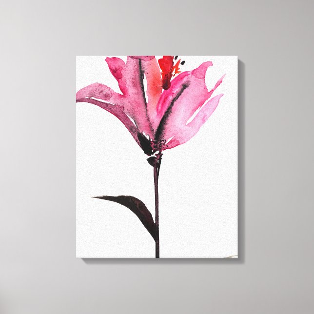 Floral Watercolor II Leinwanddruck (Vorderseite)