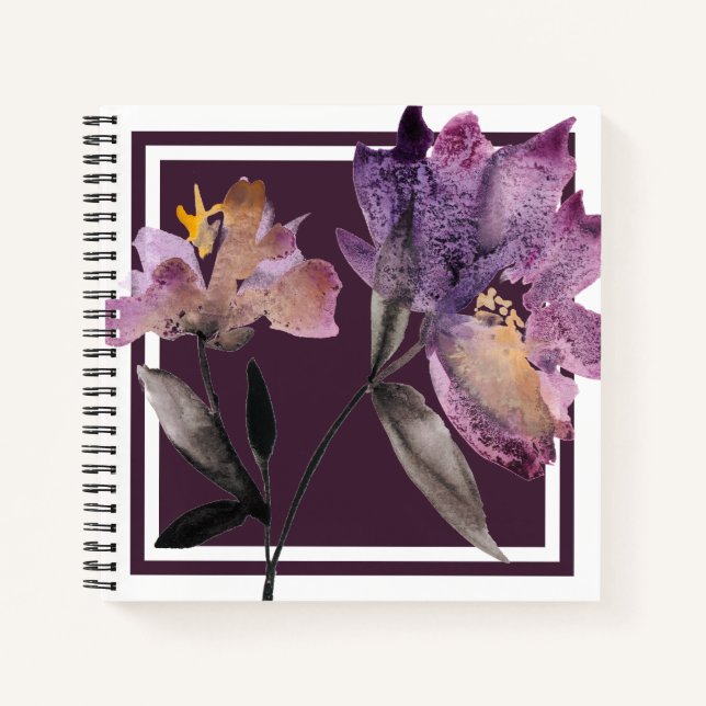 Floral Watercolor III Notizbuch (Vorderseite)