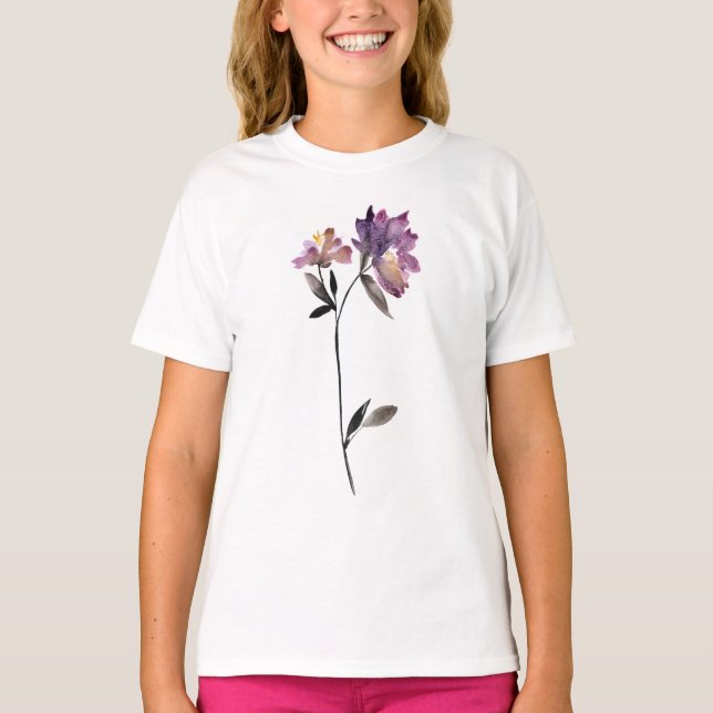 Floral Watercolor III T-Shirt (Vorderseite)