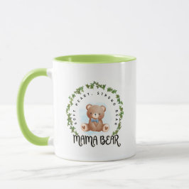 Floral Watercolor Mama Bear Mug Art Tasse