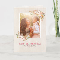 Floral Watercolor Muttertagskarte