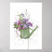 Floral Watering Can