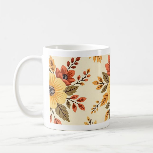 Floral Wedding Gift Mug Kaffeetasse (Links)