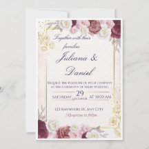Floral Wedding Invitation – Elegant & Customizable
