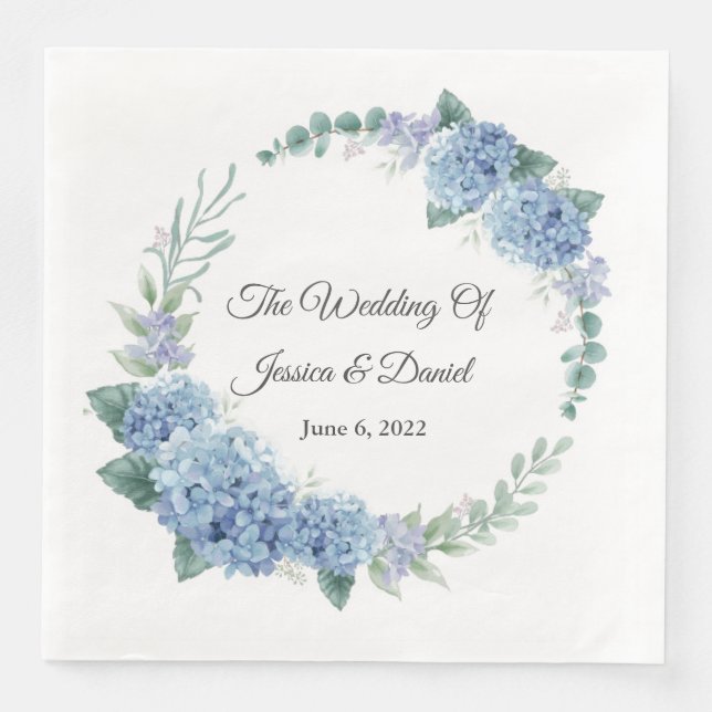 Floral Wedding Napkins Serviette (Vorderseite)
