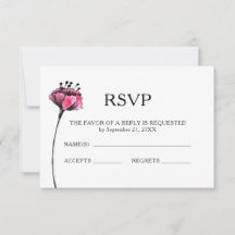 Floral Wedding RSVP