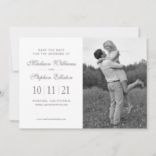 Floral Weißer Anemon - Save the Date
