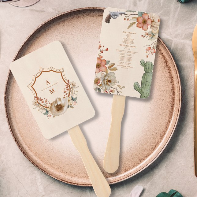 Floral Western Cowboys Wedding Fächer (Von Creator hochgeladen)