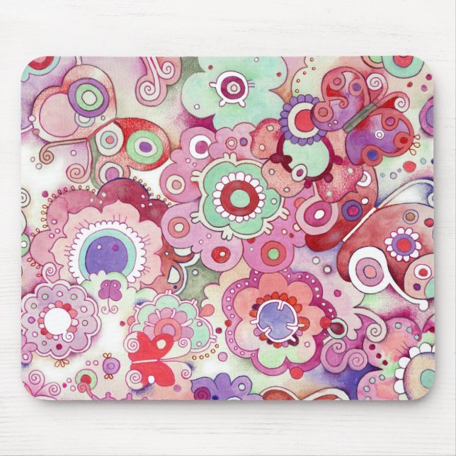 Floral Whimsy Mousepad (Vorne)