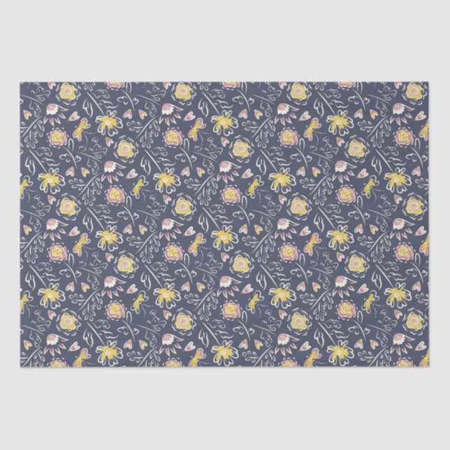 Floral Whirlwind Seidenpapier (Vorderseite)