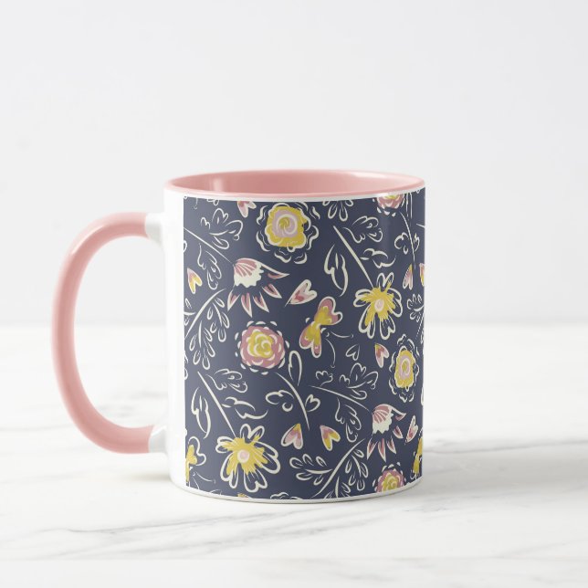 Floral Whirlwind Tasse (Links)