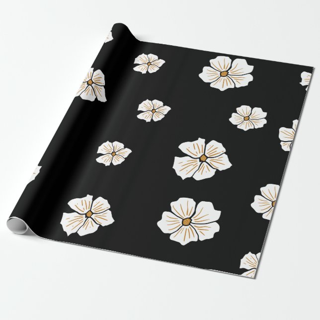 Floral Whispers: ZazzleWrapMagic Exklusive Wraps Geschenkpapier (Ungerollt)