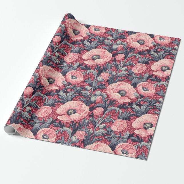 Floral Whispers: ZazzleWrapMagic Exklusive Wraps Geschenkpapier (Ungerollt)