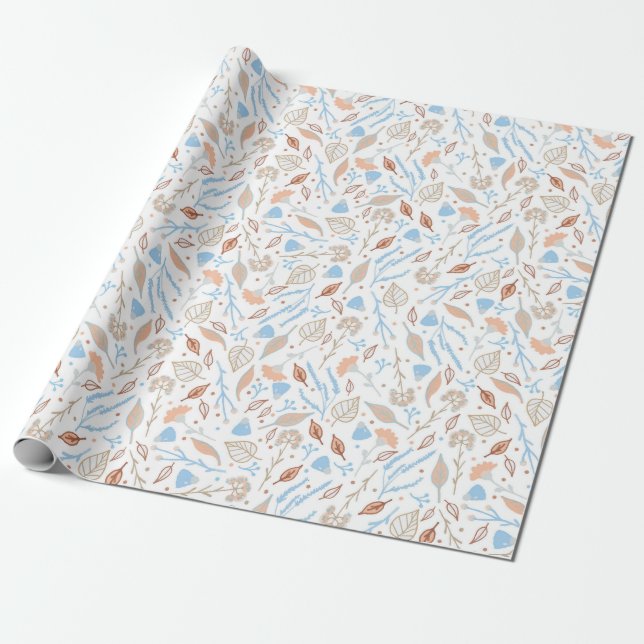 Floral Whispers: ZazzleWrapMagic Exklusive Wraps Geschenkpapier (Ungerollt)