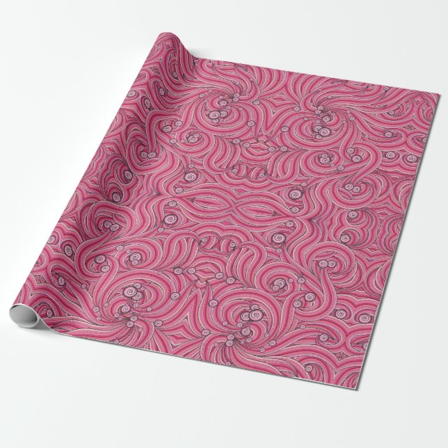 Floral Whispers: ZazzleWrapMagic Exklusive Wraps Geschenkpapier (Ungerollt)