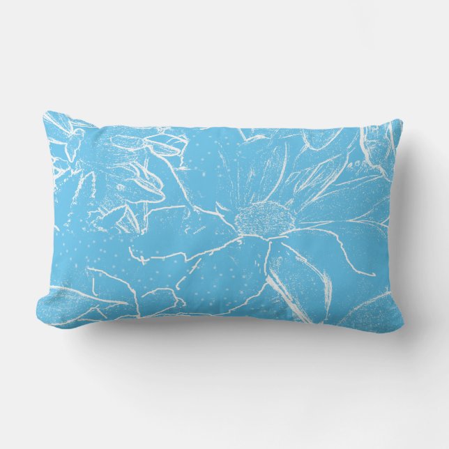 Floral White Bundle Transparency Lendenkissen (Vorderseite)