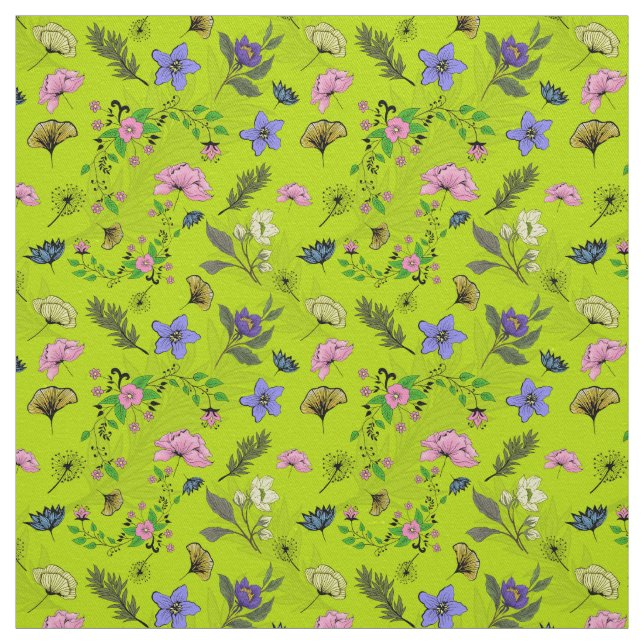 Floral Wieder Design Stoff (Muster)