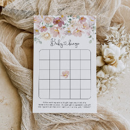 Floral Wildblumen Babydusche Bingospiel