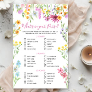 Floral Wildflower Was ist in deiner Handtasche Dus