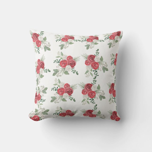 Floral Winter Pillow Kissen (Vorderseite)