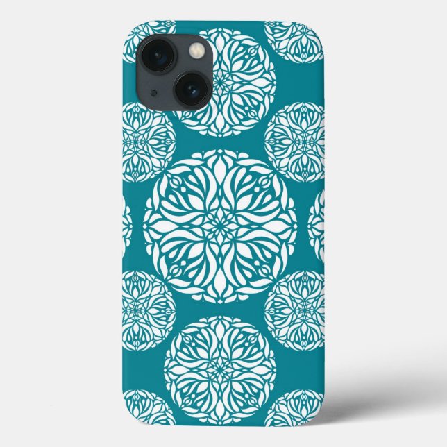 Floral Winter Snowflake Case-Mate iPhone Hülle (Rückseite)