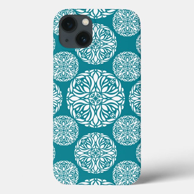 Floral Winter Snowflake Case-Mate iPhone Hülle (Rückseite)