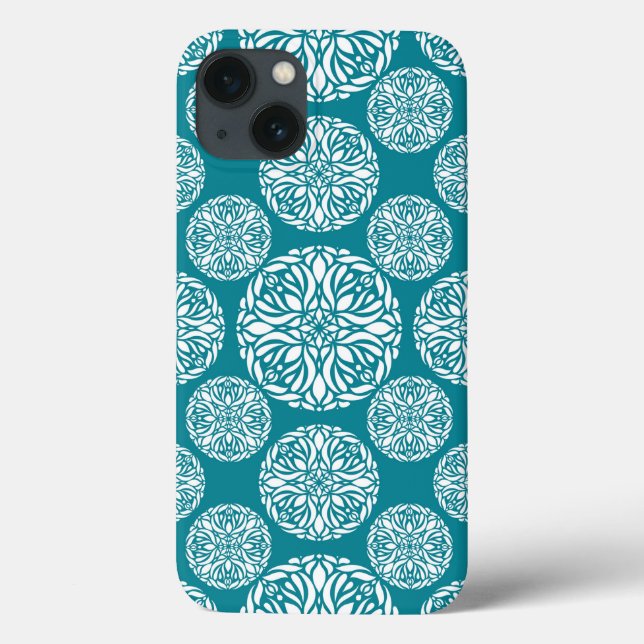 Floral Winter Snowflake Case-Mate iPhone Hülle (Rückseite)