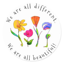 Floral Wir sind alle verschieden und schön Diversi