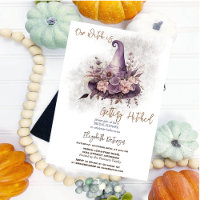 Floral Witch Hat Moon Halloween Brautparty