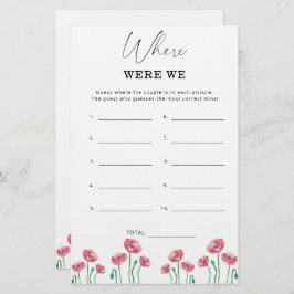 Floral Wo waren wir Brautparty