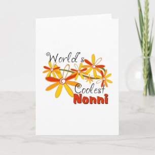 Floral World's Coolste Nonni Feiertagskarte