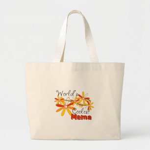 Floral World's Coolste Oma Jumbo Stoffbeutel