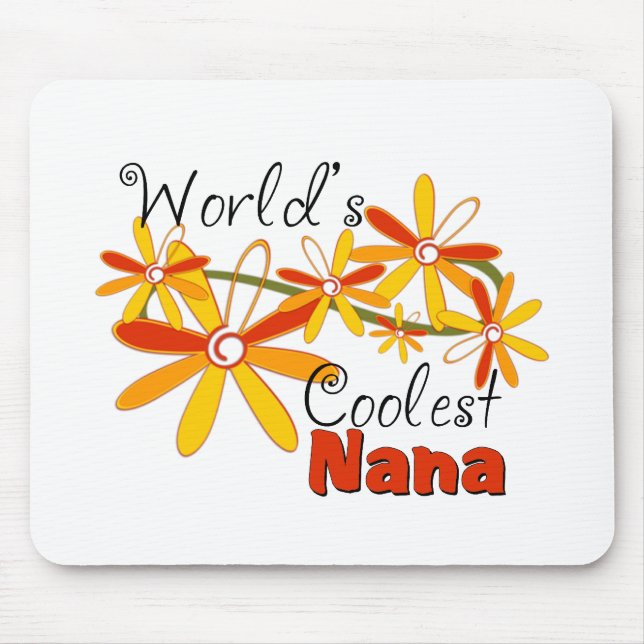 Floral World's Coolste Oma Mousepad (Vorne)