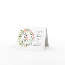 Floral Wreath Bridesmaid Monogramm